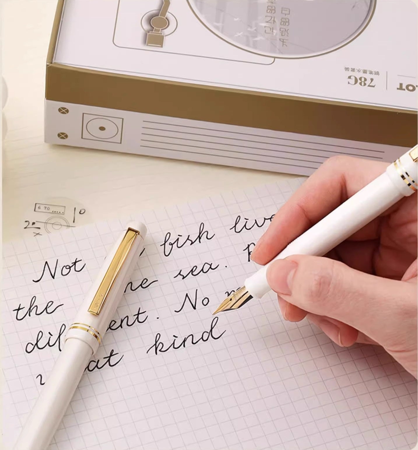 Pilot Fountain Pen 78G With Converter 22K Gold-Plated