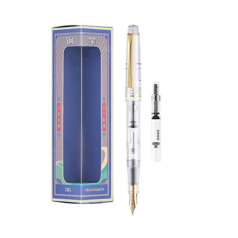 Pilot Fountain Pen 78G With Converter 22K Gold-Plated