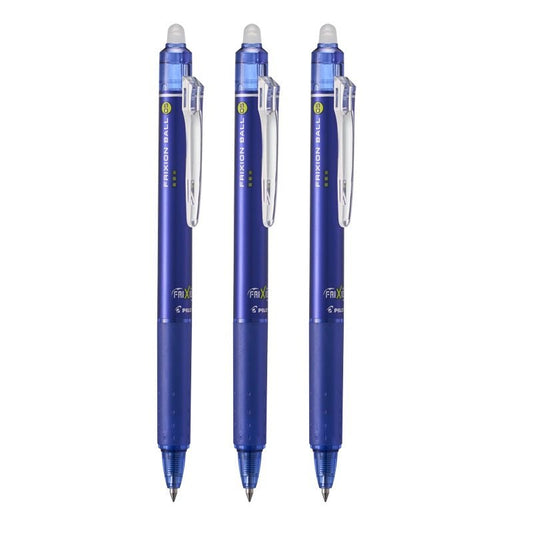 Pilot FriXion Ball 0.5mm Retractable Gel Ink Erasable Pen 3 Pack