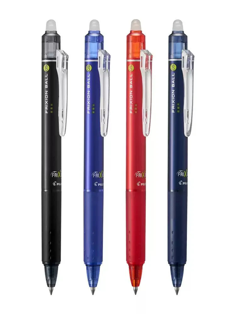 Pilot FriXion Ball 0.5mm Retractable Gel Ink Erasable Pen 3 Pack