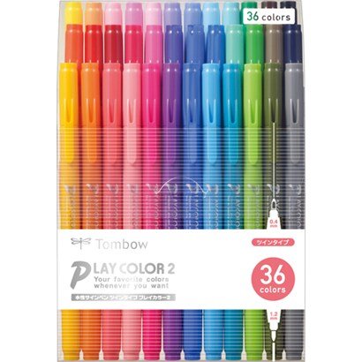 Tombow Play Color 2 Felt Tip Pen Set 12/24/36 Colors