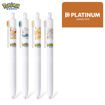 PLATINUM 4pcs Pokemon Anime Japanese Gel Pens Set
