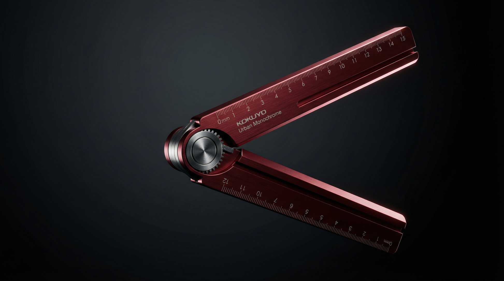 KOKUYO folding ruler lifestyle shot showing ruler in use