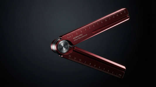 KOKUYO folding ruler lifestyle shot showing ruler in use