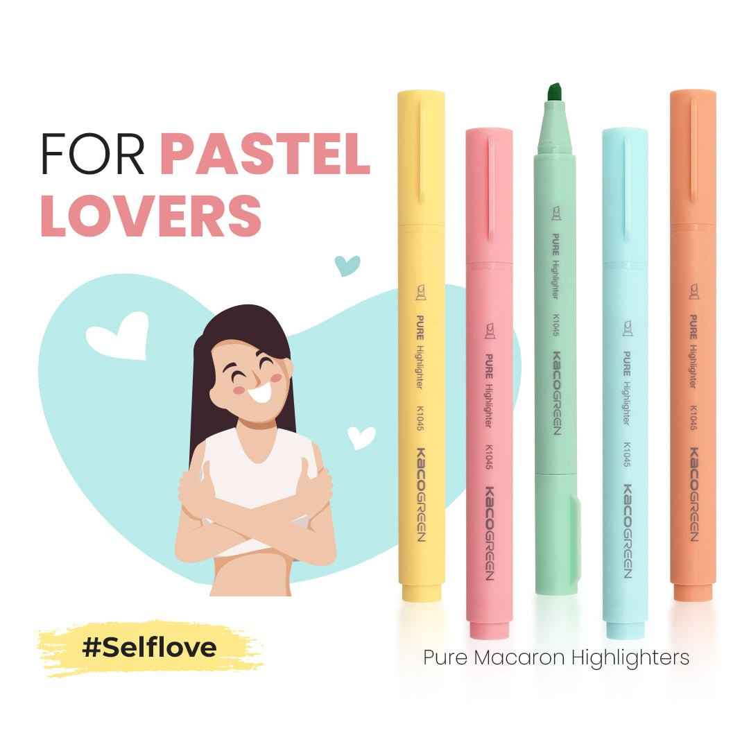 KACO Pure Macaron Highlighters 5 Color Set