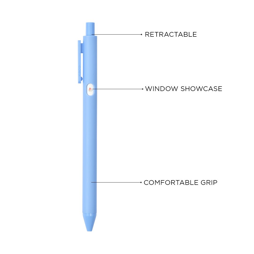 Kaco Small Window Pure Gel Ink Pen 4 Pack