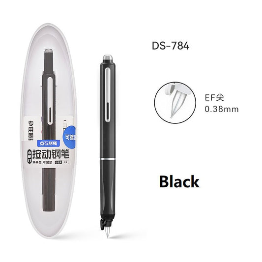 Retractable Fountain Pen 0.38mm Extra Fine Nib