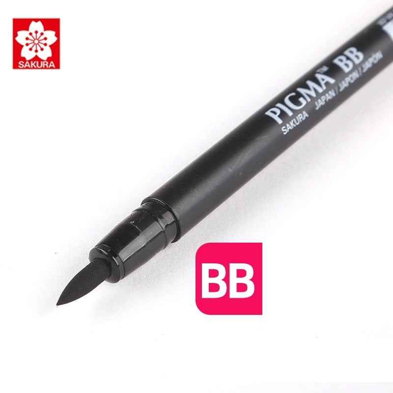 Sakura Pigma Professional Brush Pen - Bold - Black (2 Pack) - TTpen