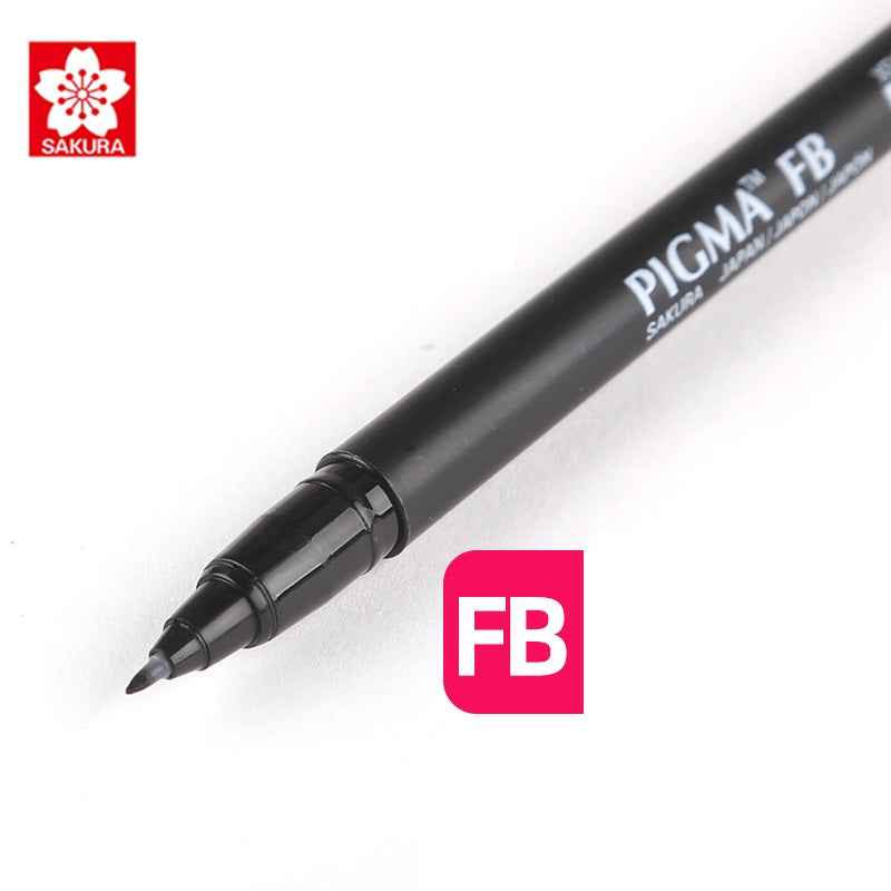 Sakura Pigma Professional Brush Pen - Fine - Black (2 Pack) - TTpen