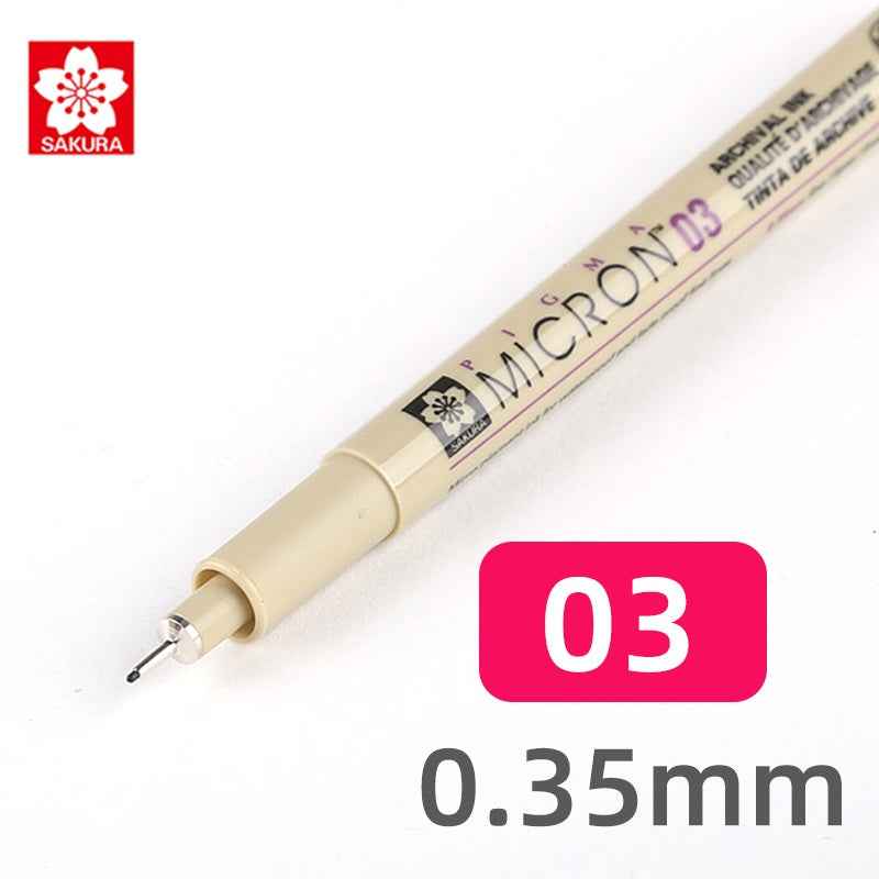 Sakura Pigma Micron Pen - Size 03 - 0.35 mm - Black (3 Pack) - TTpen