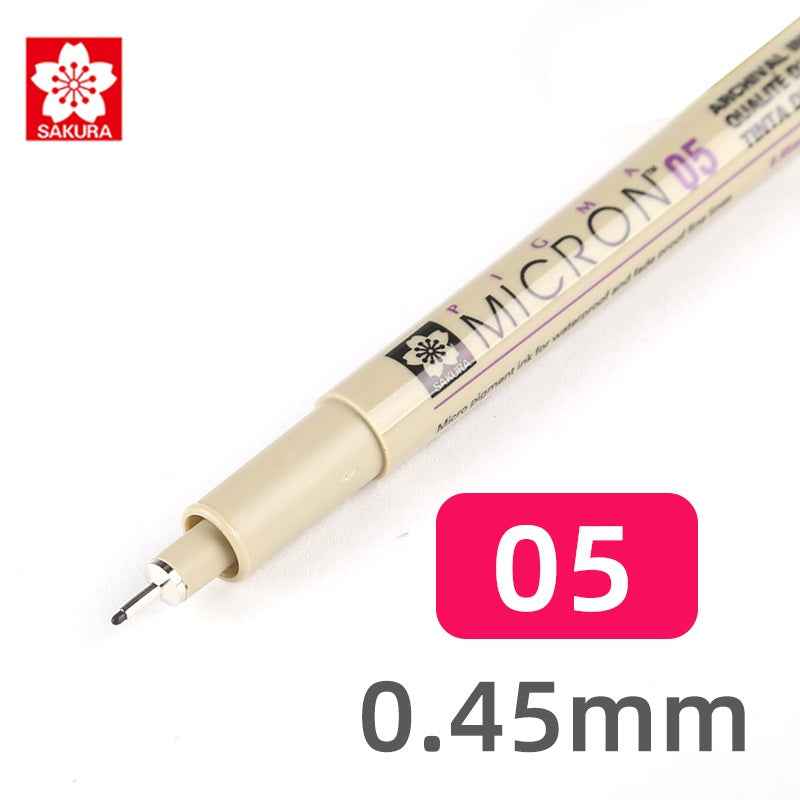 Sakura Pigma Micron Pen - Size 05 - 0.45 mm - Black (3 Pack) - TTpen