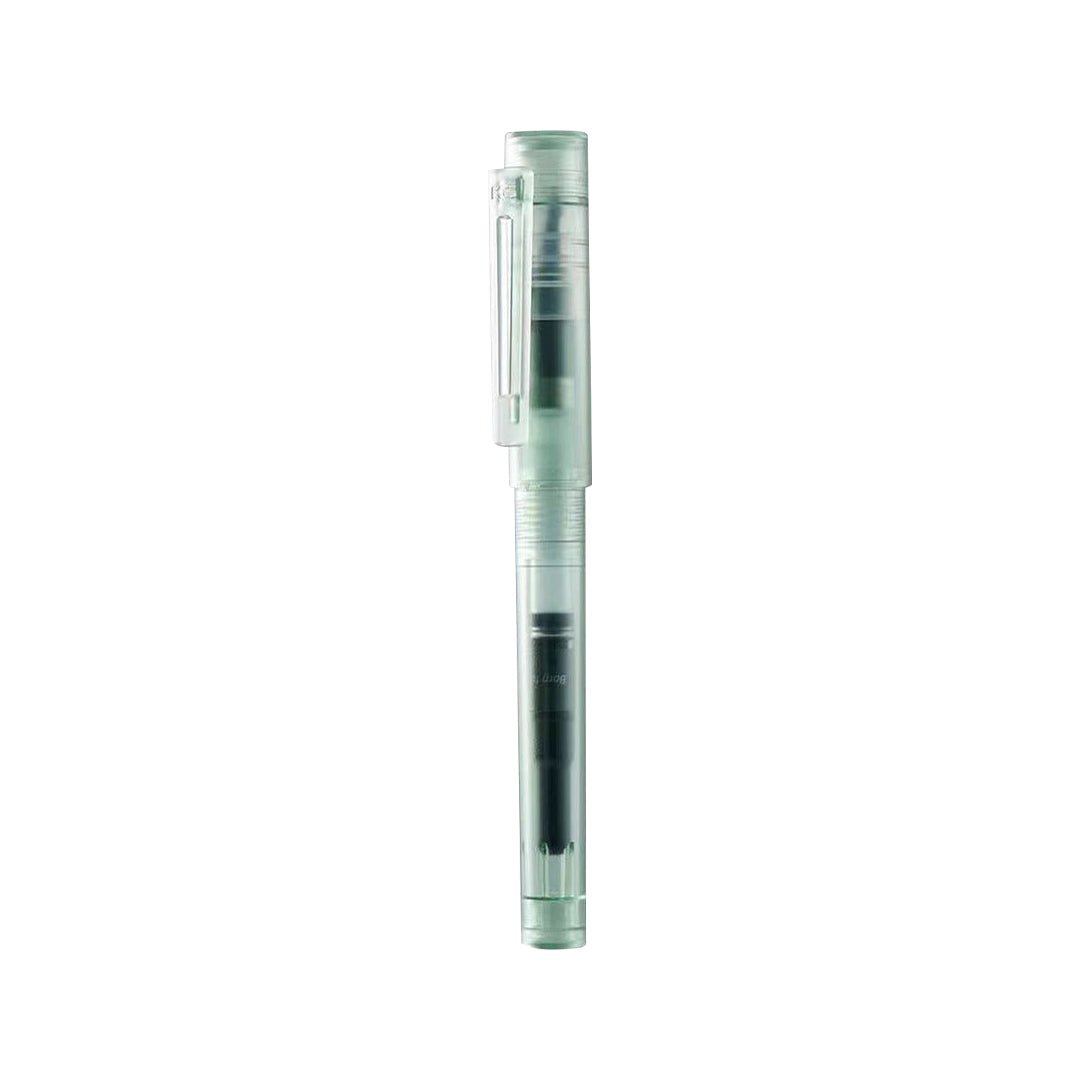 KACO SKY Premium Plastic Fountain Pen Transparent Extra Fine Green