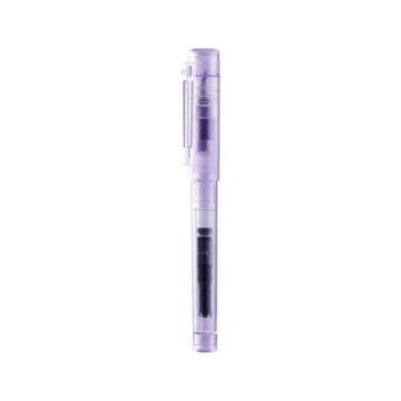 KACO SKY Premium Plastic Fountain Pen Transparent Extra Fine Purple