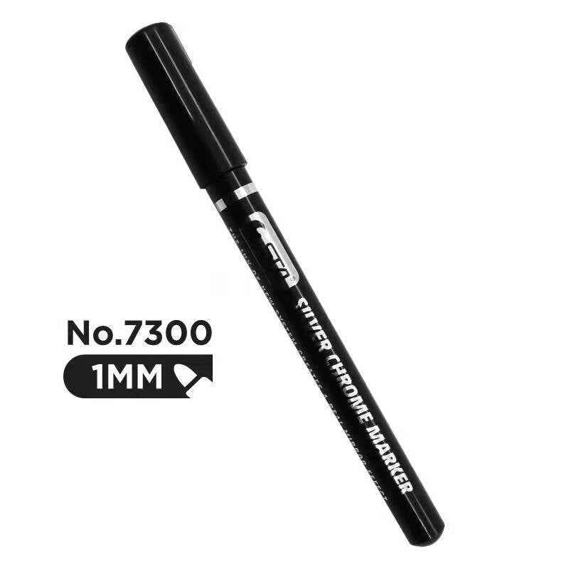 STA Liquid Silver Mirror Chrome Markers Paint 1mm Tip (2 Pack) - TTpen