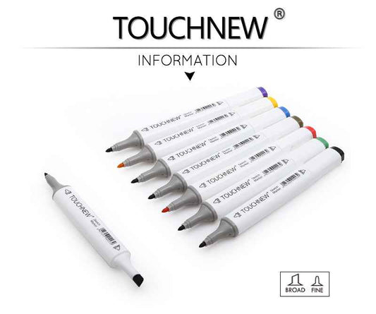 TOUCHNEW 80 Color Sketch Markers Animation Manga Set with Carry Bag - TTpen