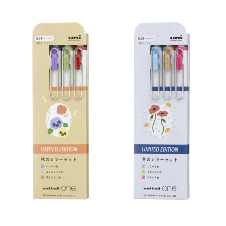 Uni-Ball One Autumn Winter Colors Limited Edition Gel Ink Pen 0.38mm