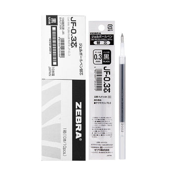 Zebra JF-0.3 Sarasa Gel Ballpoint Pen Refills,0.3mm,10 Pack