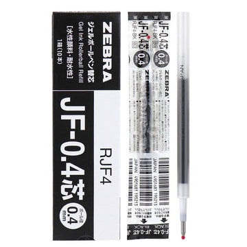 Zebra JF-0.4 Sarasa Gel Ballpoint Pen Refills,0.4mm,10 Pack