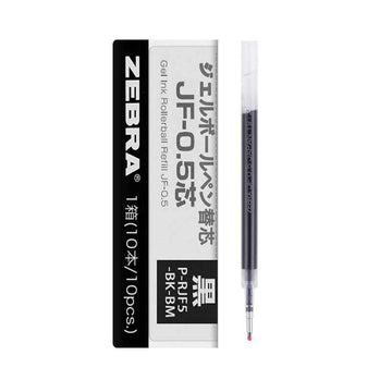 Zebra Sarasa Gel Ballpoint Pen Refills,JF-0.5,10 PACK