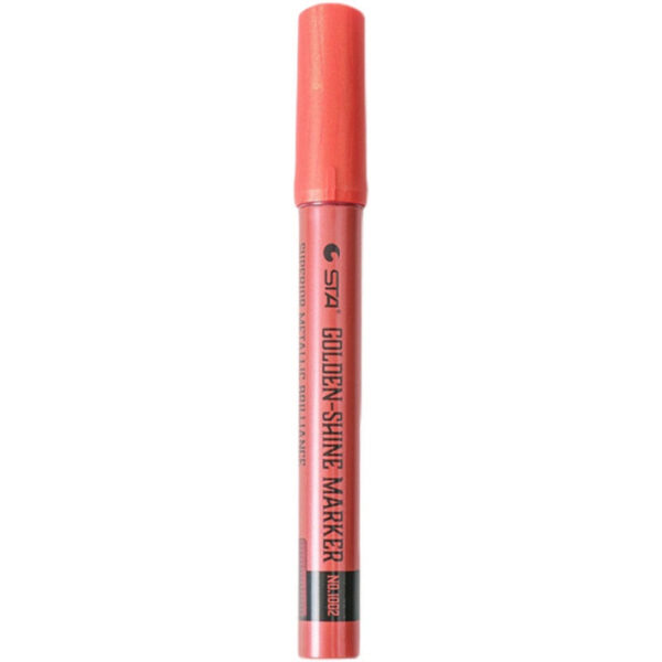 STA 8 Color Golden Shine Marker,Superior Metallic Brilliance 2mm Tip
