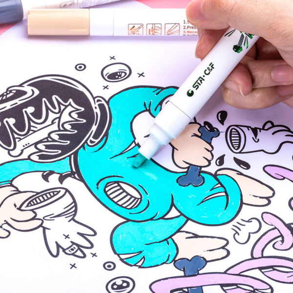 STA 36 Color Acrylic Paint Permanent Marker 2mm Tip