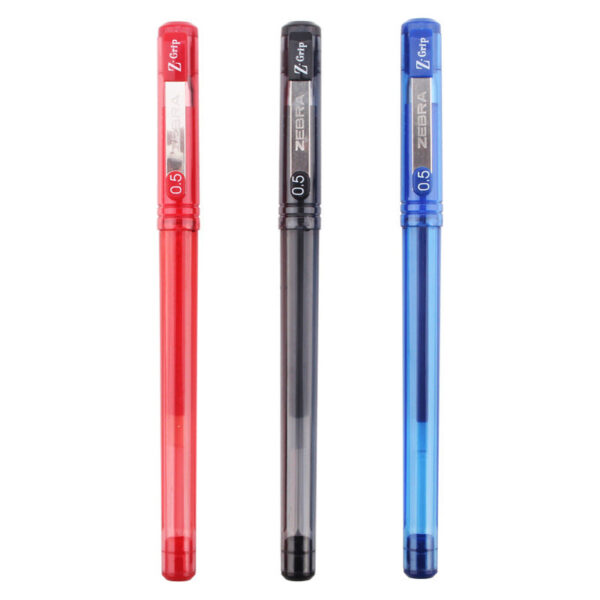 Zebra Z-Grip Stick Gel Ink Rollerball Pen,0.5mm,10 Pack