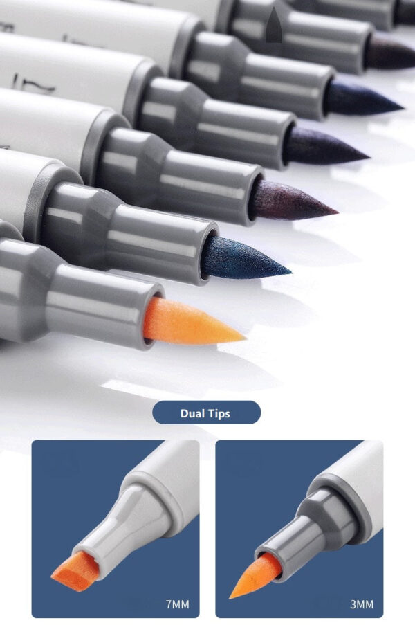 STA Alcohol Art Markers 12/60/80/108 Color Chisel & Brush Tip