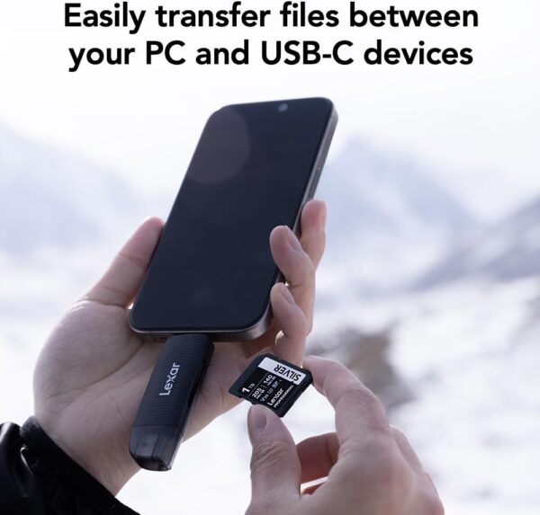 Lexar Dual-Slot USB-A/C SD and microSD Card Reader - Image 5