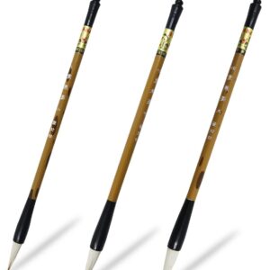 3 Size Bomboo Chinese Writing Calligraphy Brushes Set