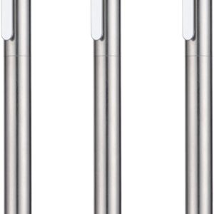 3PCS Jinhao 65 Silver Black Fountain Pen Set
