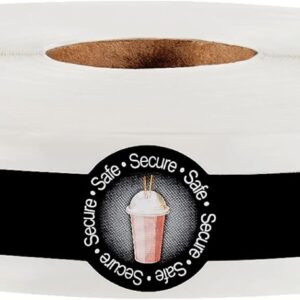600Pcs Safe Secure Tamper Evident Seals for Drink Lids Stickers