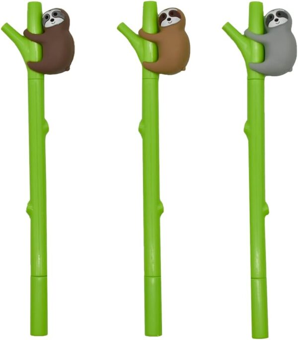 9PCS Cute Sloth Pens Kawaii Bradypod Climbing Tree Pens 0.5 mm