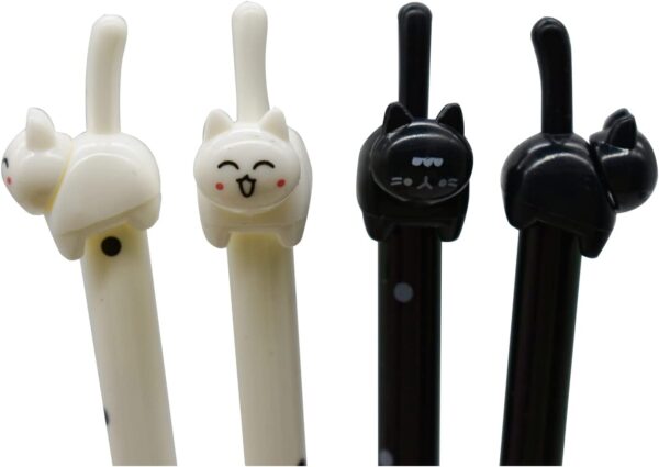 12PCS Cat Tail Cat Face Gel Pens
