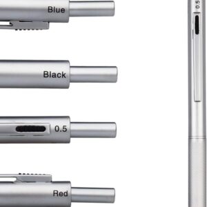 4 in 1 Multifunction Pen,3 Color Ink Ball Pen,0.5mm Mechanical Pencil