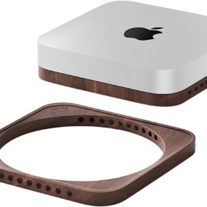 Black Walnut Desktop Stand for Mac Mini and Mac Studio
