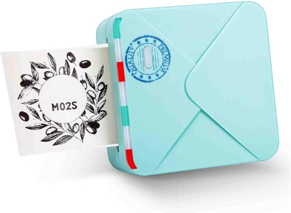Phomemo M02S HD Bluetooth Thermal Photo Printer with 6 Roll Paper