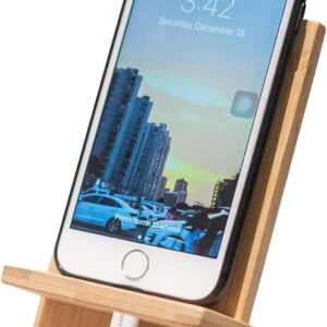 Adjustable Folding Bamboo Phone Stand Holder