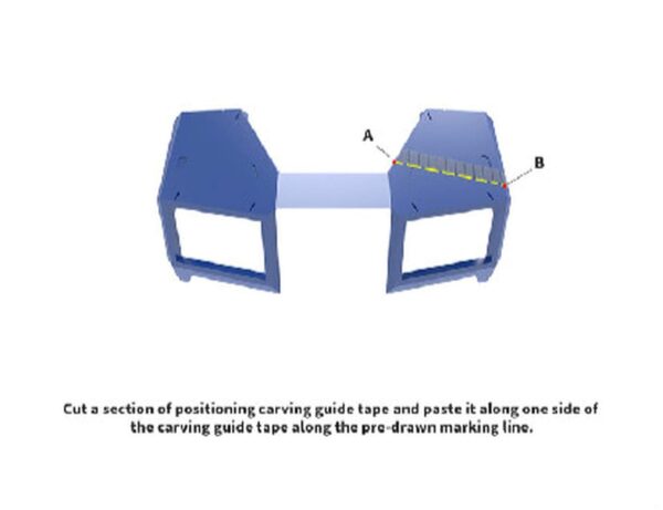 2pcs Craft Model Hard Edge Tape 3mm