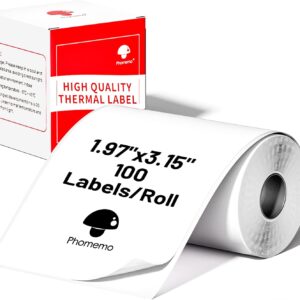 Phomemo Thermal Labels for M110/M221/M220/M120/M200,50x80mm