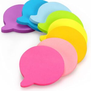 Bubble Shape Sticky Notes 8 Color 75 Sheets/Pad