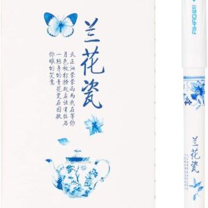 AIHAO Orchid Porcelain Pattern Gel Ink Pens 0.5mm Fine Point 12 pack