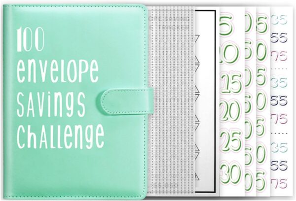 100 Day Challenge A5 Money Saving Budget Binder Green
