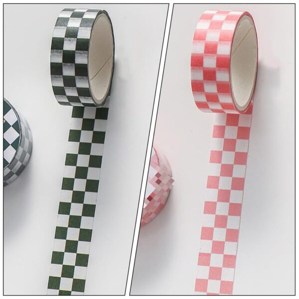 6 Rolls Checkerboard Washi Tape - Image 8