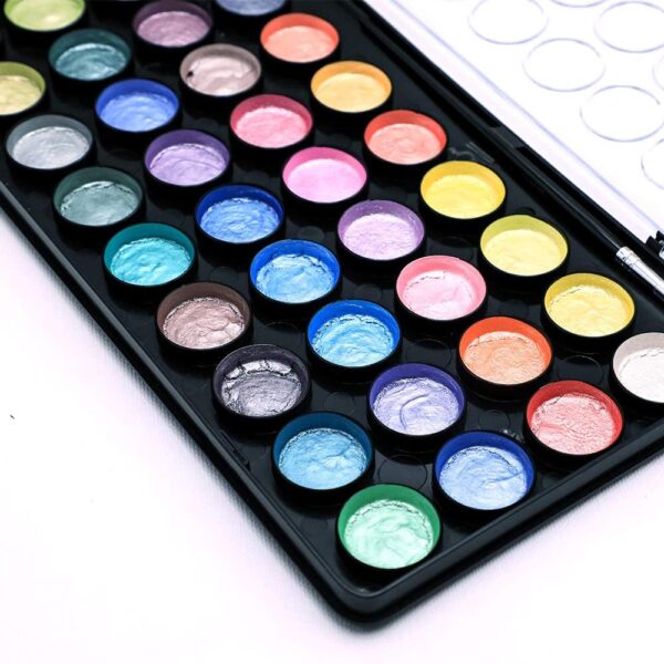 MONT MARTE Signature 36 Metallic Watercolor Set