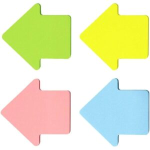 Arrow Shape Sticky Notes 8 Color 75 Sheets/Pad