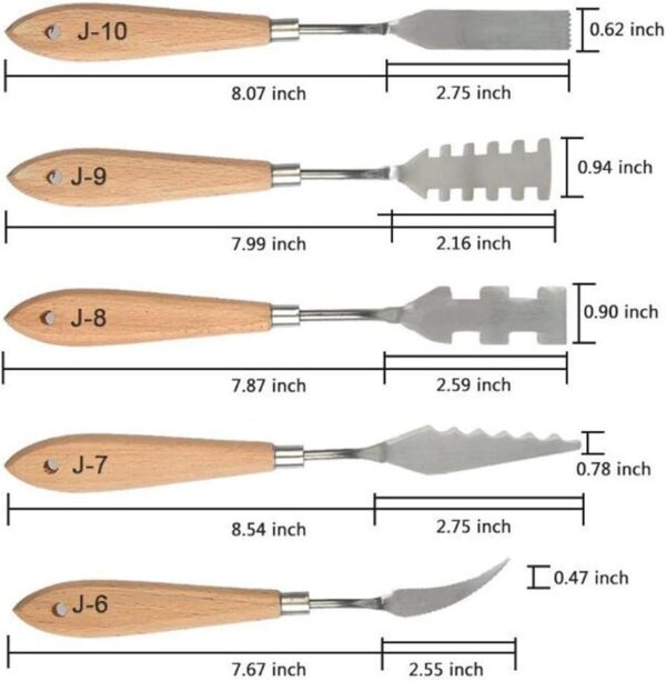 13Pcs Palette Knife Set - Stainless Steel for FX Special Effects