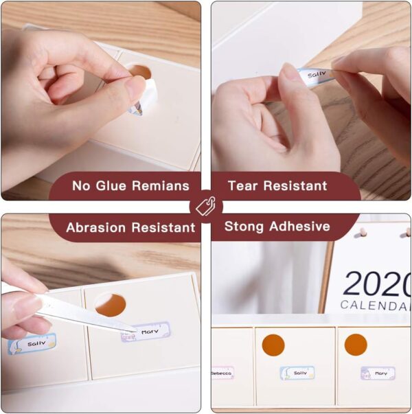 Phomemo D30 Adhesive White Label Paper (12mm X 40mm) White,3 Roll