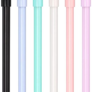 6 Pack Colorful Cat Kawaii Gel Pens 0.5mm Black Ink