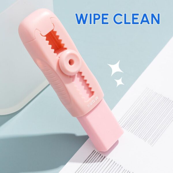 M&G 4+1 Pack Sliding Retractable Eraser with Sleeve and 4 Refill Erasers