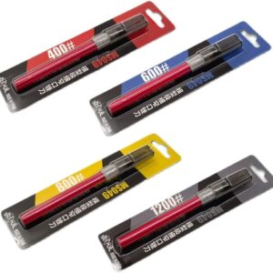 Precision File Set for Scale Model Hobbies 400,600,800,1200 Grit